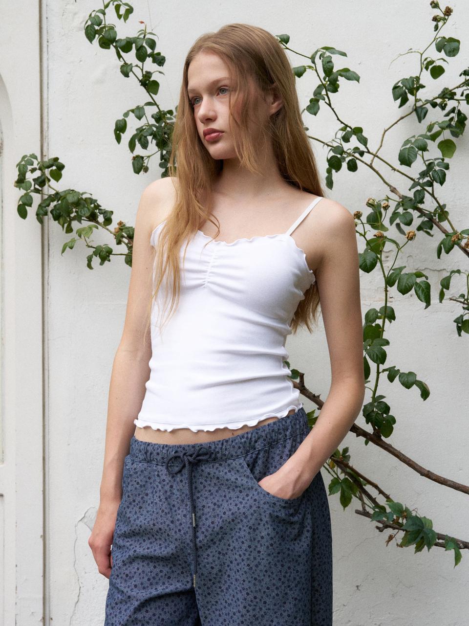 Heatherment Fairy Shirring Camisole (White) White/Os