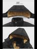 Men's Thick Plush Cotton Jacket, Large Size, Year-Round Warm Casual Coat