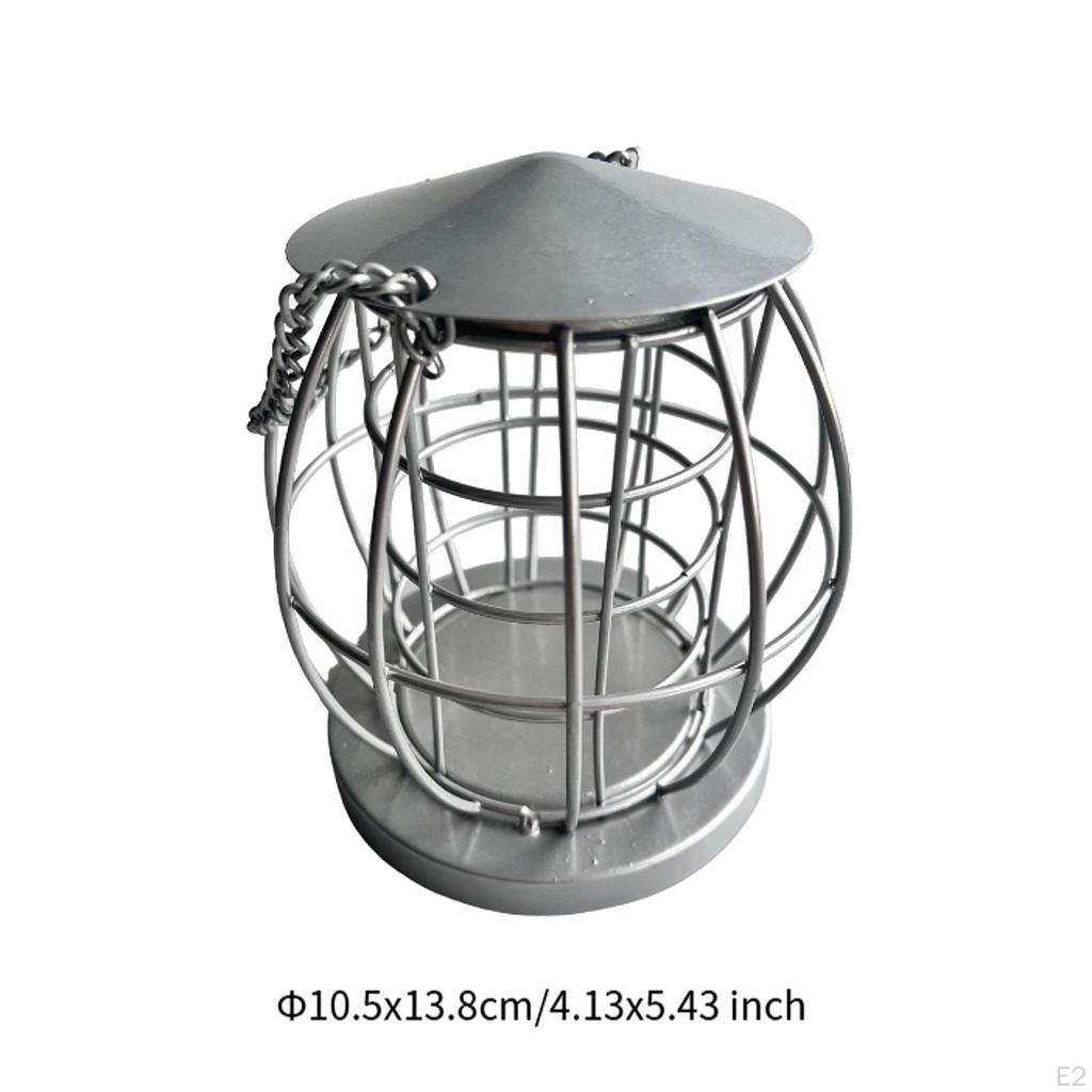 Garden Metal Wire Hanging Bird Feeder Nut Dispenser Multifunctional Sturdy for Cardinal Finch