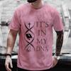 Tees for Men God Jesus Christ In My DNA Print T Shirt Male Casual Short Sleeve O Neck Streetwear Summer Graphic Tops As Gifts