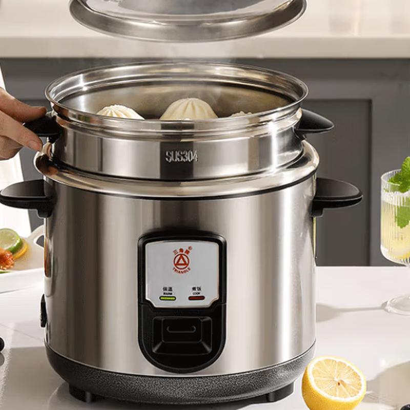 Triangle Brand 3L 304 Stainless Steel Non-Coated Rice Cooker CN plug (adapter included)