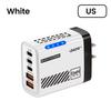 5 IN 1 GaN Desktop Charger For IPhone17 16Pro Laptop Samsung 240W Fast Charging Adapter USB C To Type-C Cable 3PD 2USB Charger