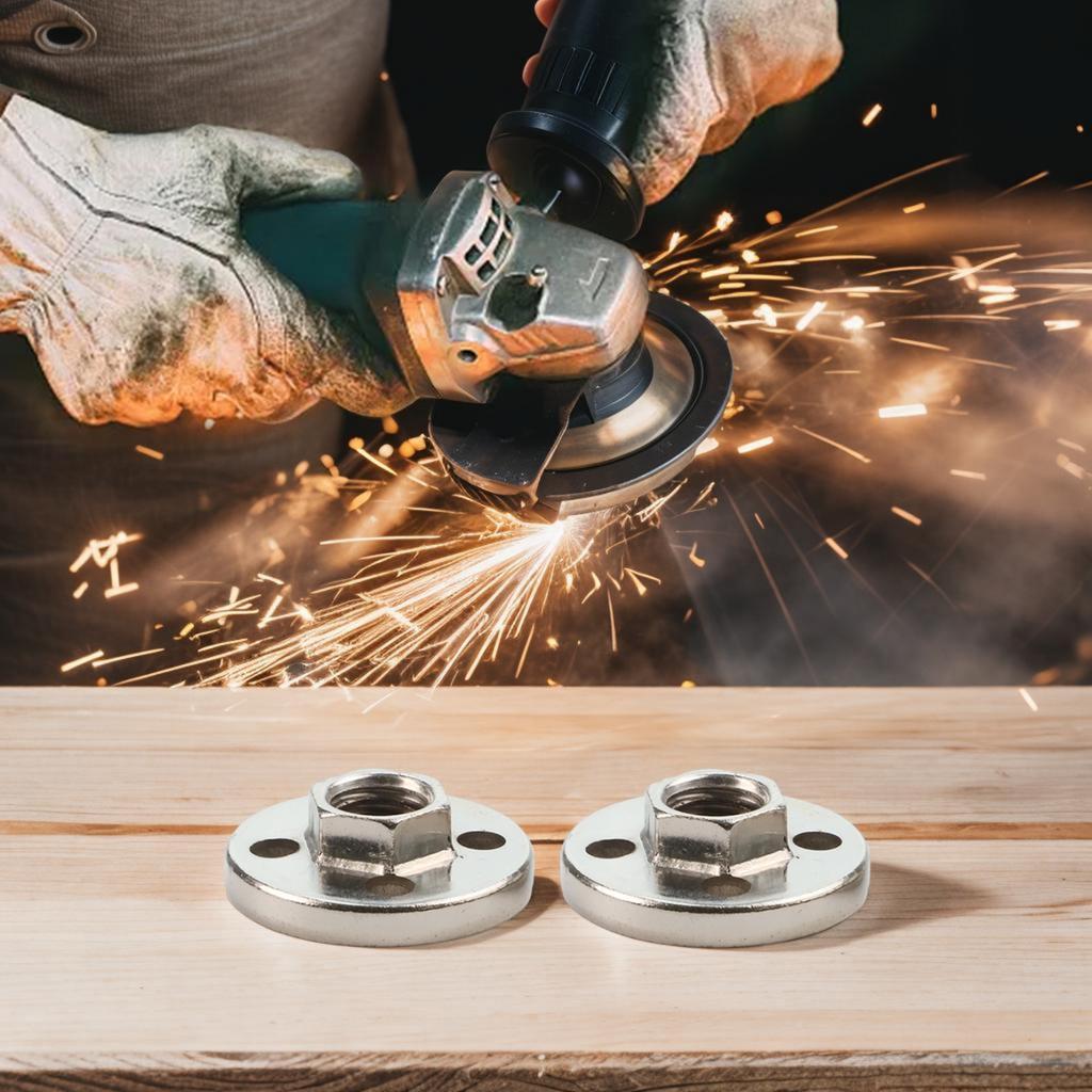 Pressure Plate 2pcs Angle Grinder Fitting Tool Hexagon Nut