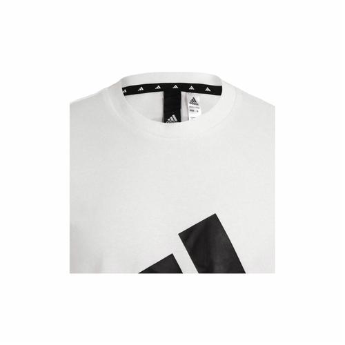 Adidas Crew Neck Pullover Printed Slim-fit Short Sleeve T-shirt for Men, White