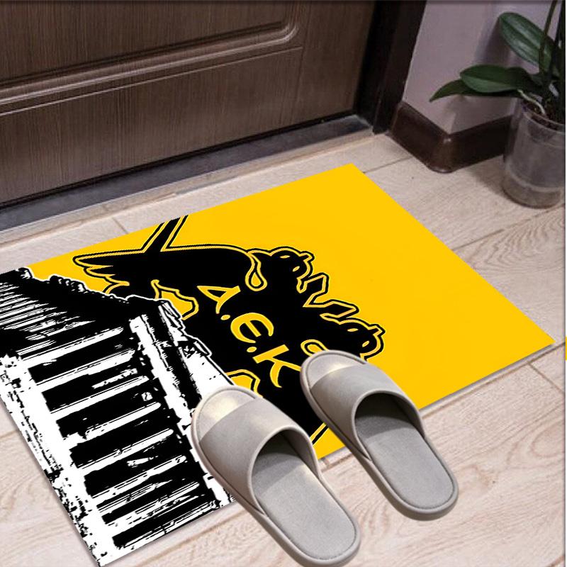 AEK Athens FC Pattern Rug, Indoor/Outdoor Mat, for Picnic, Gameroom, Bedroom, Office, Living Room, Home Decor Carpet, Birthday Gift