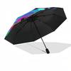 1pc Colorful Abstract Smile Artwork Umbrella with Plastic Handle,Suitable for All Seasons UmbrellaPT590
