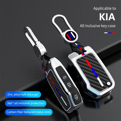 Autosleutelhouder/afstandsbediening beschermhoes voor KIA Sportage R GT Stinger GT Sorento Ceed CD Cerato Forte 2018 2019