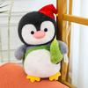 New Penguin Happy House Plush Toys Christmas Hat Event Gifts Snake Yakini Pillow Children's Doll