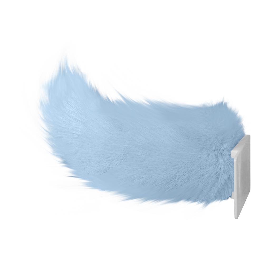 Electric Remote Control Plush Tail for Cars Electric Vehicles Sound Activated Faux Fur Tail Attachment for Vehicle Rear Decoration Single Color