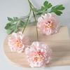 Geranium Flowers UV Resistant Faux Silk Geranium Flower Bouquet with 3 Heads