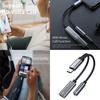 2 in 1 Type C to Auxiliary  Plug  Dongle Cable Type C to 3.5mm Sound  & Charging Adapter for Music & Charging for Phone