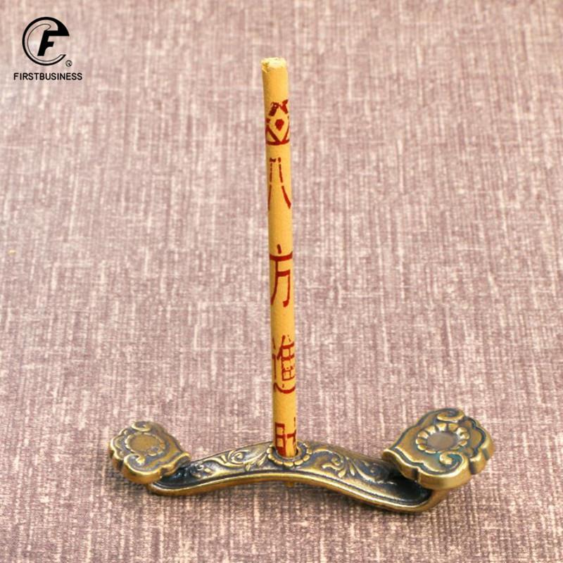 Pure Copper Ruyi Incense Burner Table Ornaments Office Desk Decorations Accessories Vintage Brass Chinese Style Lucky Yoga Room