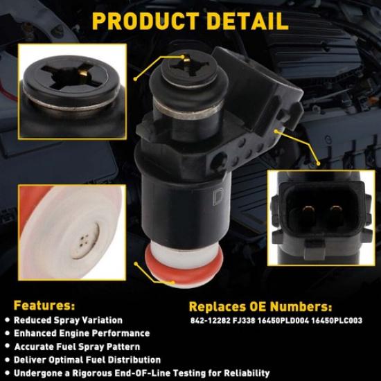 4 Fuel Injectors For Honda Civic 17L EX DX HX LX 2004 2005 2001 2002 2003