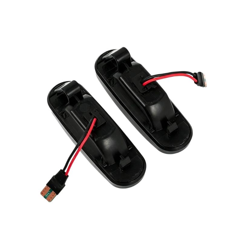 Seitenmarkierungsleuchten Service-Paar für Panda 169, Dynamische LED-Lampen mit Rauchglas, sequenziellem Blinker-Ausgang und direkter Seitenverbindung