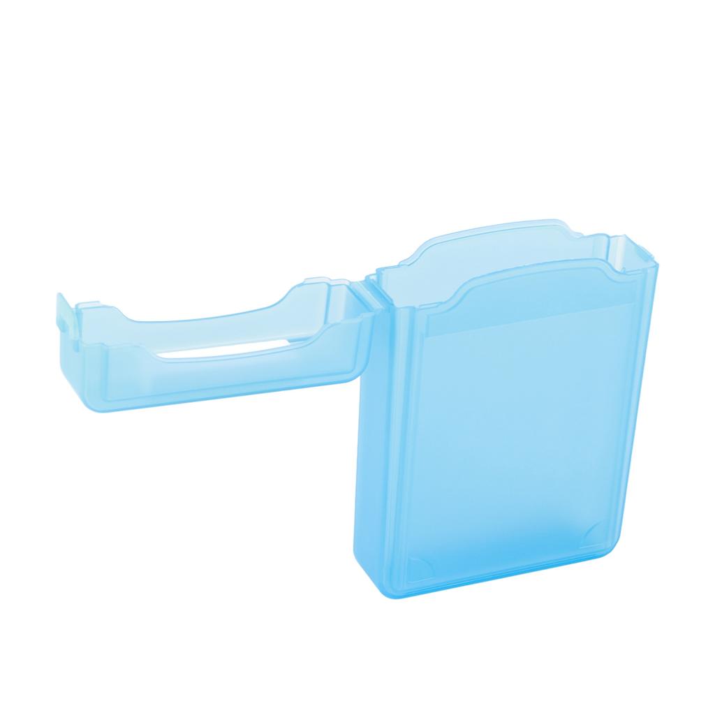 3.5 Hard Case HDD SSD Anti Static Disk Storage Box Shockproof Dust Proof NOn Slip Blue (Not Inclube Hard Disk)