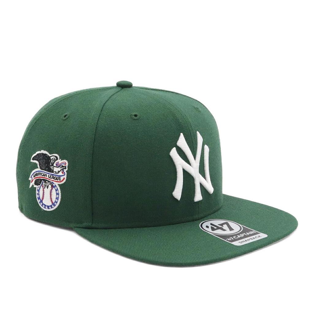 Cap No Shot MLB Side Patch NY Dark Green FREE SURE SHOT 47 CAPTAIN New York Yankees '47brand '47BRAND