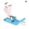 1 PZ Piedino premistoffa per bordo in plastica SP-18 piedino premistoffa per linea incorporata macchina piana piedino premistoffa per bordo tendine di manzo in plastica accessori per cucito