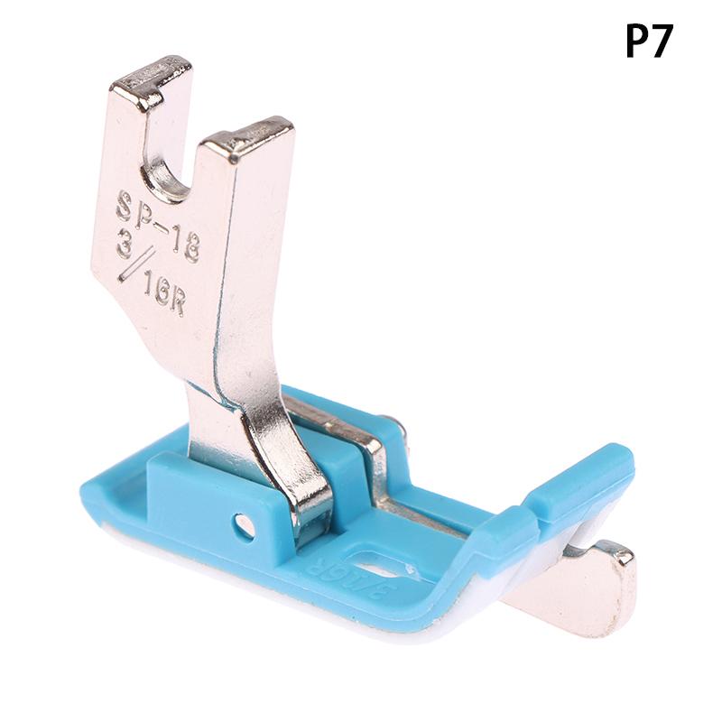 1 PZ Piedino premistoffa per bordo in plastica SP-18 piedino premistoffa per linea incorporata macchina piana piedino premistoffa per bordo tendine di manzo in plastica accessori per cucito