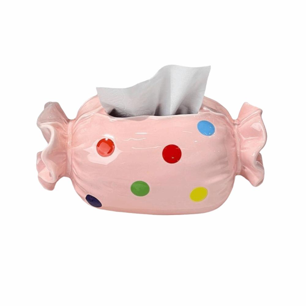 Decorative Candy Tissue Box Modern Tissue Storage Storage Box Tissue Holder Living Room розовый