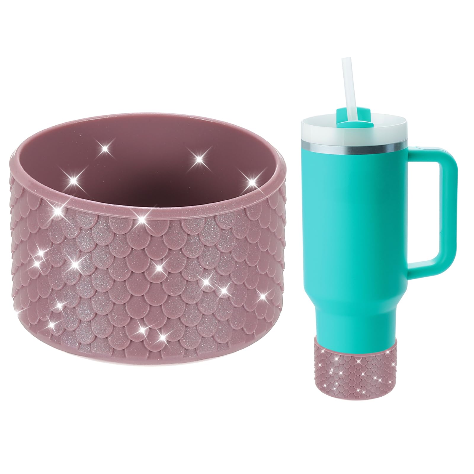 

PATIKIL Silicone Water Bottle Boot for 12-40oz Tumblers, Non-Slip Water Bottom Protective Sleeve, Tumbler Protector Cover for Water Bottles, Mug