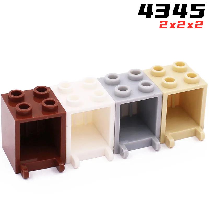 Rainbow Pig MOC Parts 4345 Container Box 2 X 2 X 2 Compatible Bricks DIY Assmble Building Blocks Particle Kid Puzzle Brain Toys