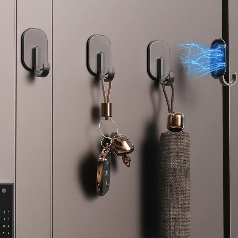 5 Stück Nicht Perforierter Kühlschrank Magnethaken Haushaltstür Rückhaken Multifunktional Verdickt Starke Saugkraft Wiederverwendbare Saugkraft