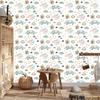 Cars, animals and stars wallpaper for living room and bedroom 50x1000