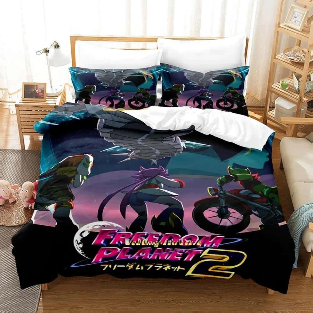 3d Printing Cartoon Game Freedom Planet Bedding Set Single Twin Full Queen King Size Bed Set Adult Kid Bedroom Duvet Cover Sets
