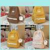 College Style Girl Small Backpack With Corduroy For Casual Travel And School Use