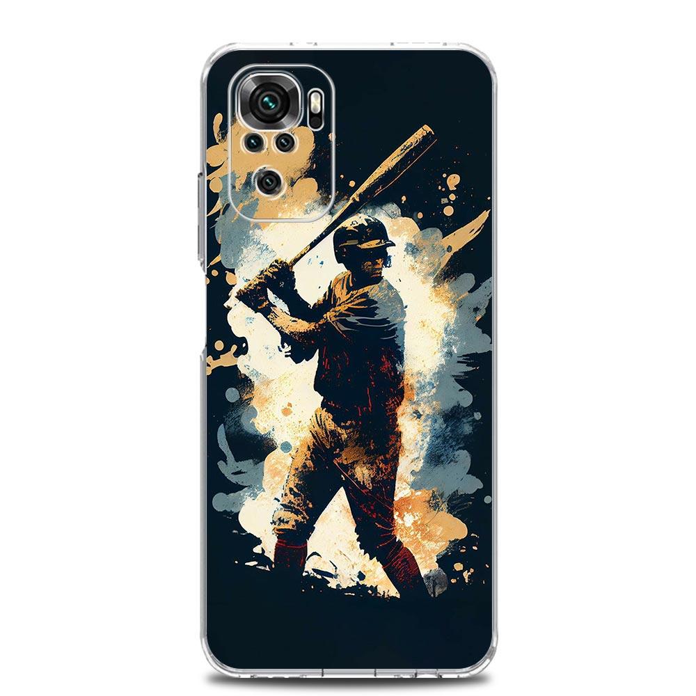

Phone Case For Xiaomi Redmi Note 14 13 12 5G 9 8 10 11 Pro Plus 4G 9T 13C 12C 10C 9C 9A Clear Soft Cover Baseball Redmi Note 14