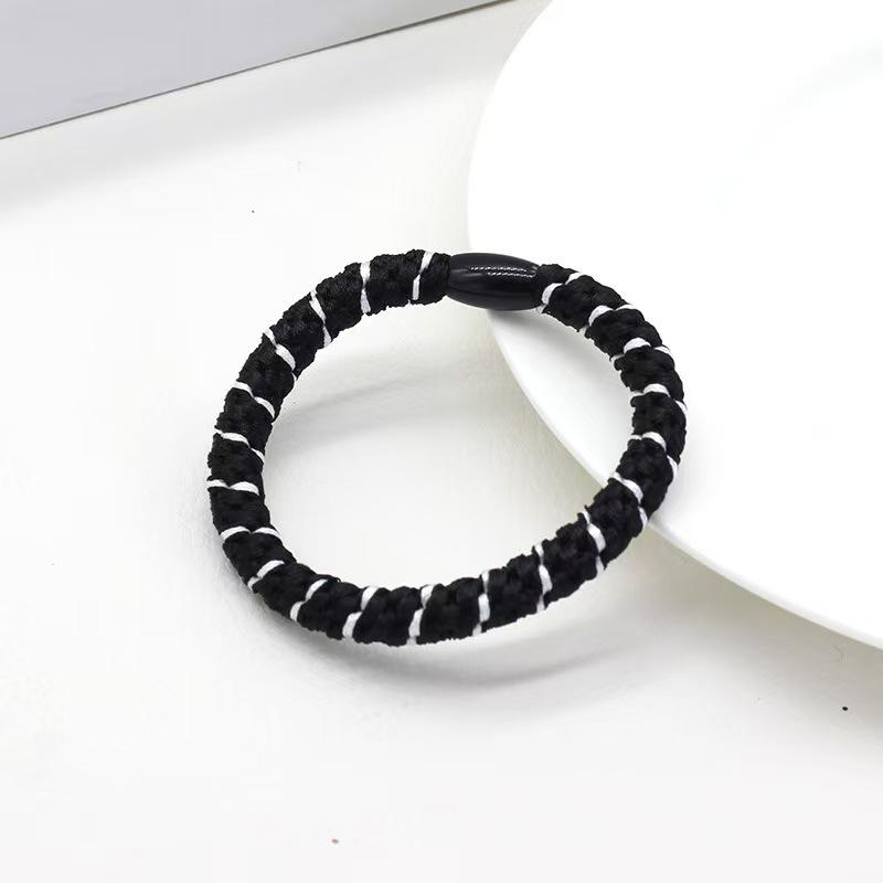 High-Elastic Embroidery Thread Hair Tie for Women - Twisted Ponytail Holder