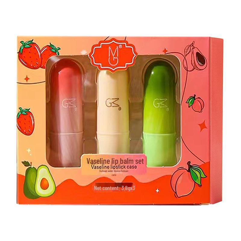Colorless Vaseline Lip Balm Set: Moisturizes, Hydrates, Reduces Lip Lines, Suitable for Women, Men, and Children.