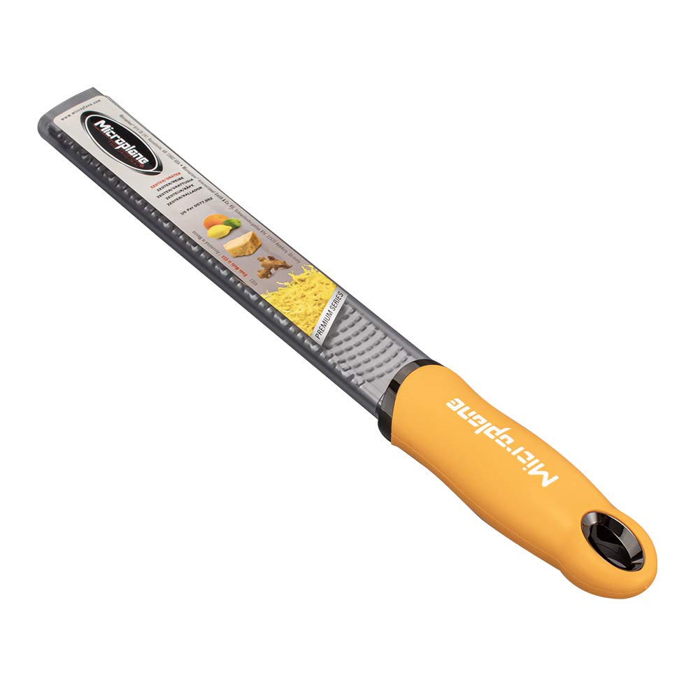 Microplane Premium Classic Series Zester 46620 Kitchen [Microplane] Grater, Grater, Yellow, [Used]