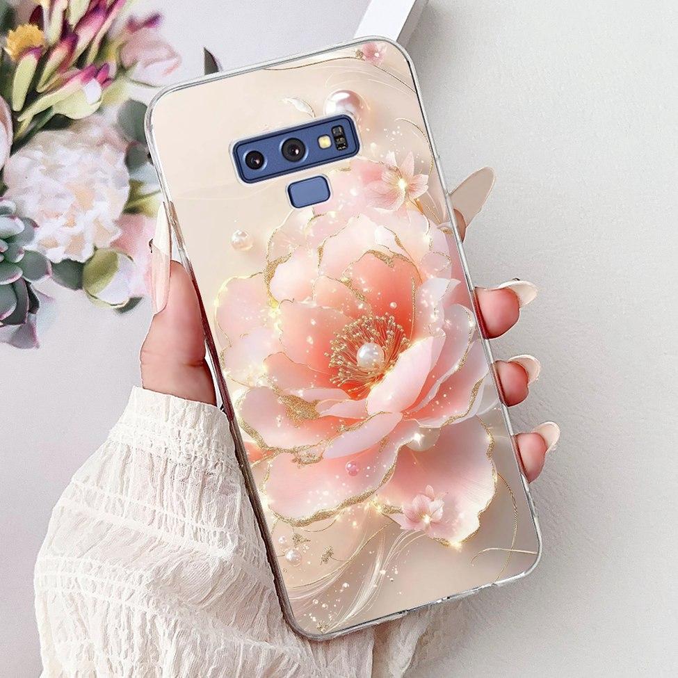 Clear For Samsung Note9 Case Cute Cat Fashion Luxury Painted Soft Cover Phone For Samsung Galaxy Note 9 Case SM-N9600 SM-N960F