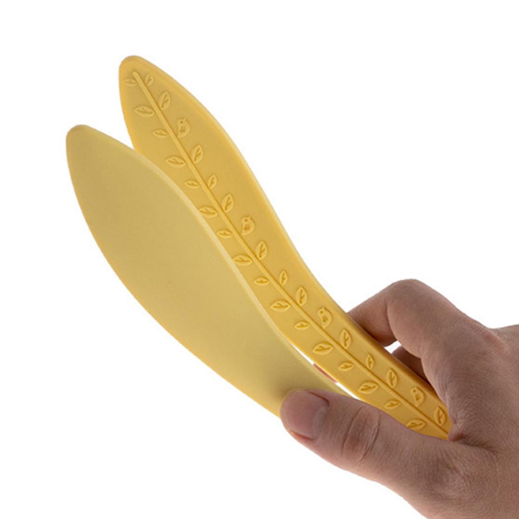 Leaf Silicone Food Tongs Non-Slip Heat Resistant for BBQ Steak Bread Kitchen Cooking