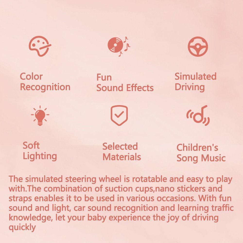 Funny Kids Steering Wheel Creative Simulate Driving Car Toy  Kids Toys