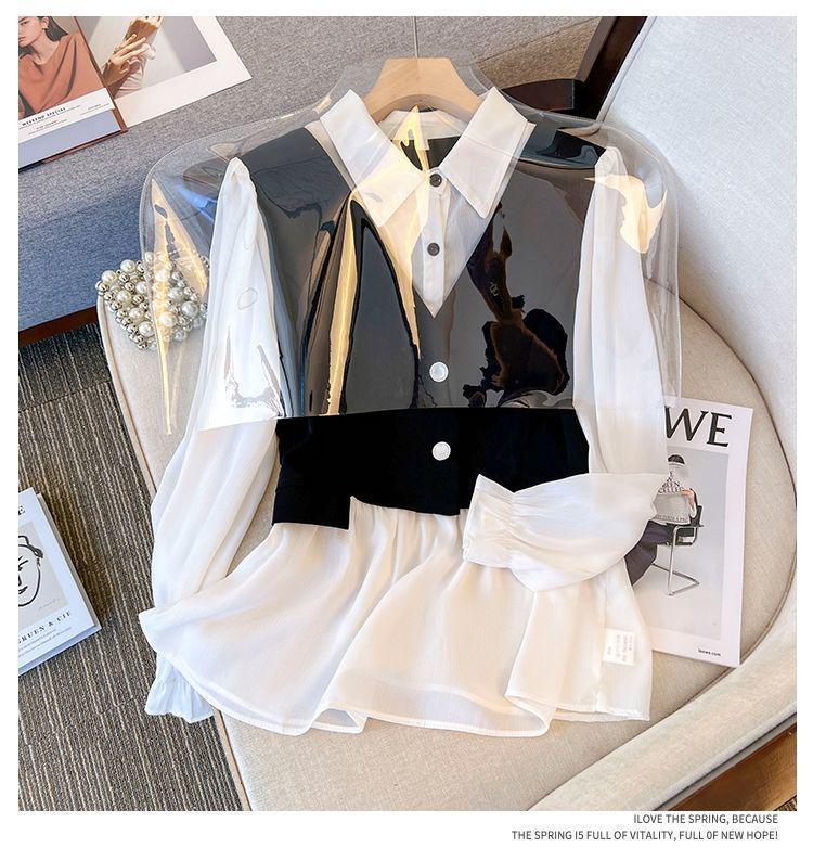 Plus Size Autumn 2026 Slimming Belly Concealing Two-Piece Shirt & Pants Set