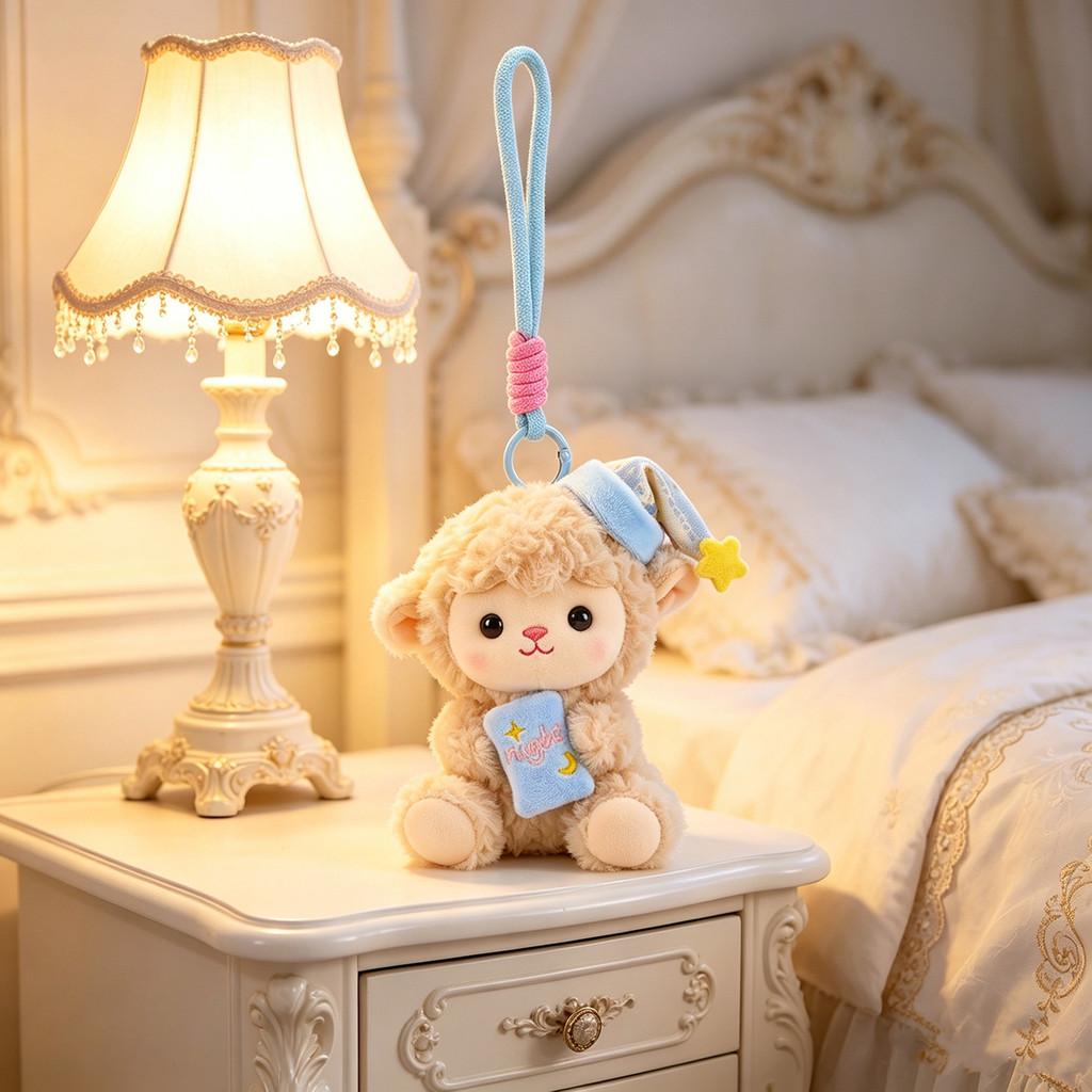 Cartoon Sheep Plush Keychain For Backpacks Gift For Girls