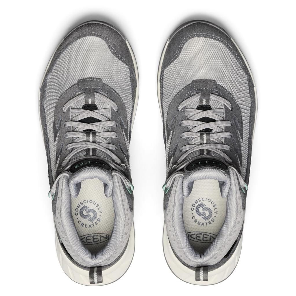 KEEN HIGHTRAIL MID WP Hiking Size 1030347 Shoes, Waterproof, Women's, Alloy/Lichen, 25.5cm,