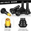 1-100Pcs TR413 Snap-In Tire Valve Stems Automotive Parts Black Rubber Valves Replaceable Parts With Dust CapRubber Valves Valve Stems 1