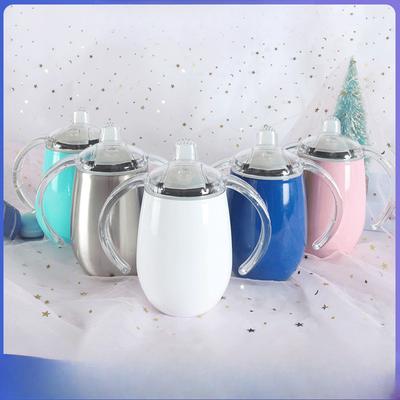 Tasse Thermos en Acier Inoxydable Intérieur et Extérieur Sublimation à Chaud Biberon pour Enfants Tasse à Gros Ventre Tasse Coquille d'Œuf Tasse Ice Bully