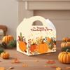 Dekorativ presentförpackning med Thanksgiving-tema Skördefest Kalkonfest Snacks Godis Kartong Handhållen låda Anpassad
