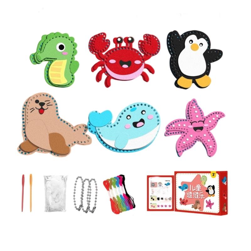Creative Craft Sewing Kits Handmade Materials for Creative Project Pendant Making Kids Safe and Fun Learning Activity