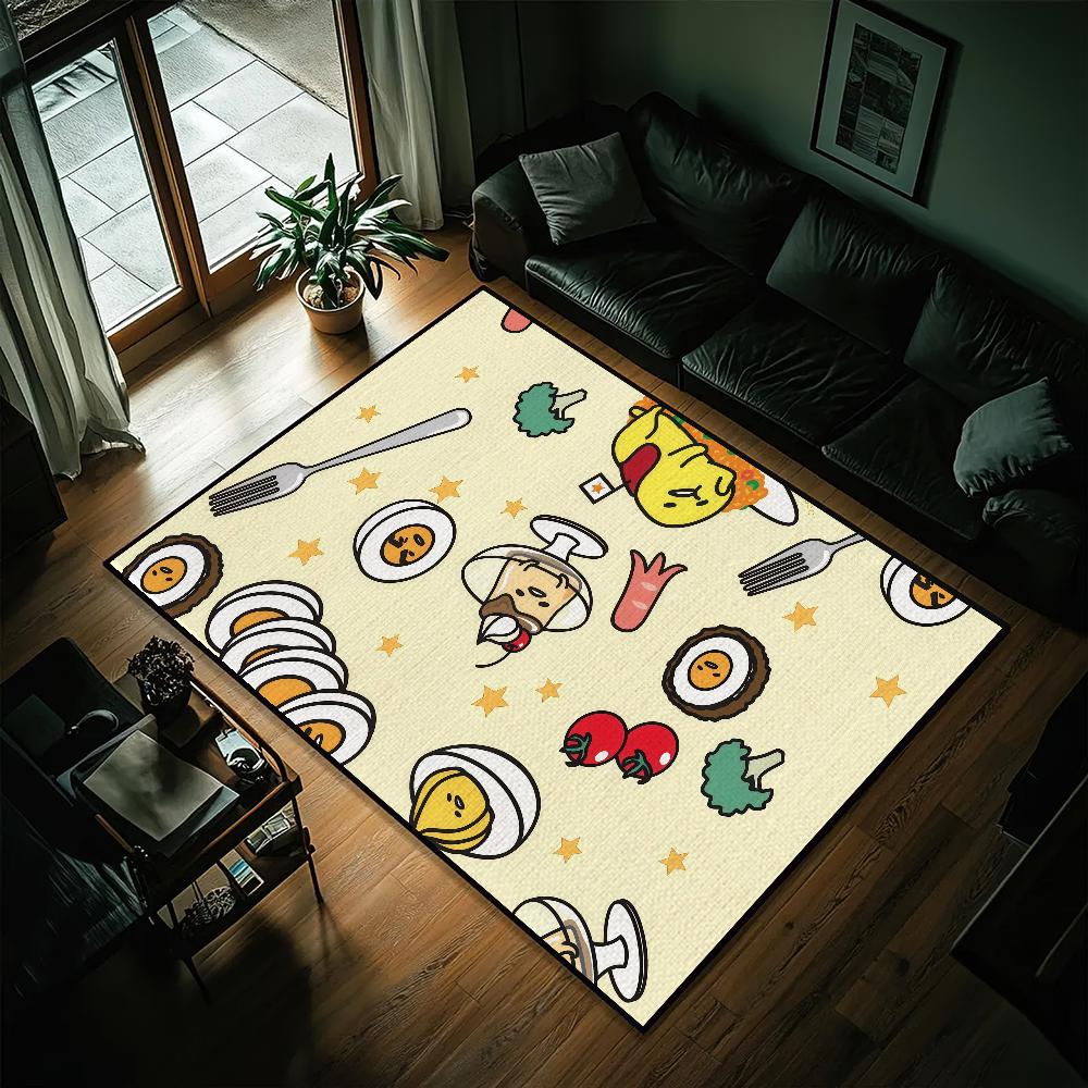 Cute Gudetama Lazy EGG Small Carpet Bedside Kitchen Bath Living Home House Bedroom Floor Mat Doormat  Decoration