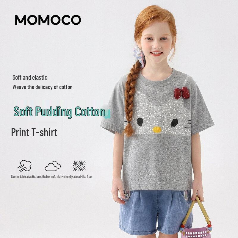 MOMOCO Girls' Summer Graphic T-Shirt