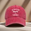 PAPY Fun Print Retro Baseball Cap for Men and Women, Adjustable Size Sun Hat, Outdoor Fishing Grandpa Hat