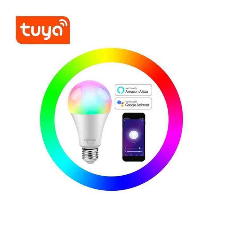 Kablosuz WiFi LED Lamba Akıllı Ampul RGB E27 LED Işık Tuya /Homekit Smart Life Google Home Alexa Sesli Kontrol Işıklar Ev İçin Aydınlatma