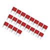 VekAuto 20pcs Style Fuse Car Mini Fuse 10A Red Plastic Metal