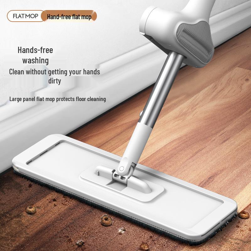 Hands-Free Flat Mop for Wood Floors and Tiles – Perfect for Lazy Cleaners