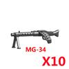 Militärwaffen MOC Bausteine Figuren Soldat US Sowjetischer Gewehr Mini-Kanone Raketenwerfer MG42 RPG Kugel Spielzeug Geschenk K022